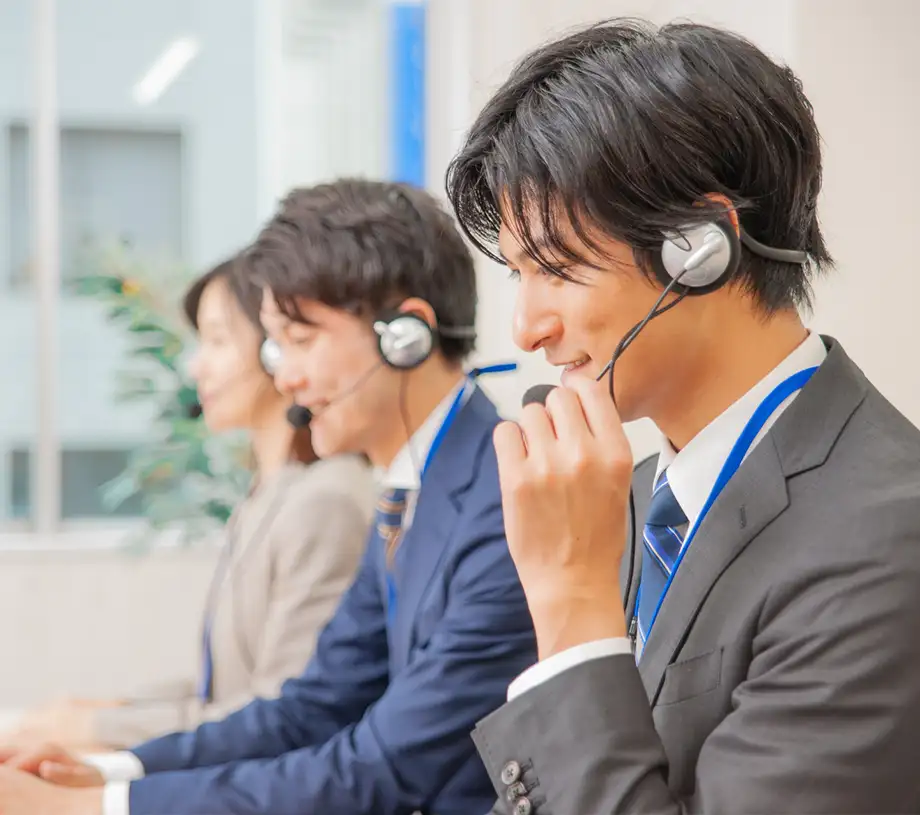 法人向け専任担当によるスピード対応