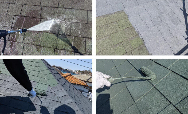 横浜市南区で施工した屋根塗装工事の事例写真